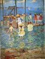niños en una balsa 1896